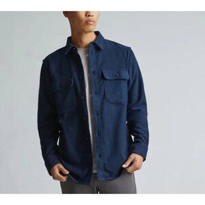 Everlane Shirt Mens S Navy Blue Organic Cotton Shacket Heavy Overshirt Jacket